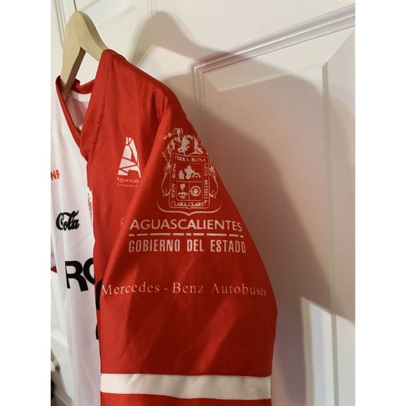 REMINI NECAXA FC Men’s Sz M SOCCER‎ FOOTBALL JERSEY SHIRT red white - Picture 4 of 7